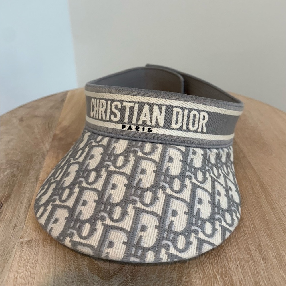 Dior Gray Monogram Visor